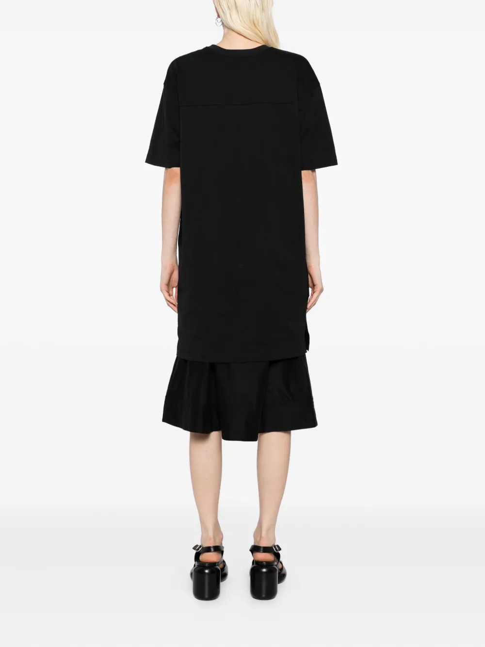 3.1 Phillip Lim Crew Necck Short-sleevees Dress In Black