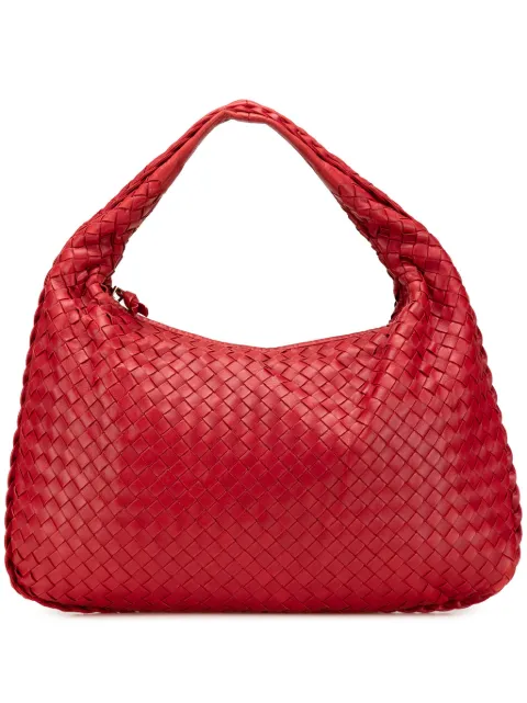Bottega Veneta Pre-Owned شنطة هلالية 'فينيتا' صغيرة جلد لين وتصميم إنترشياتو 2012-2025