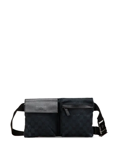 Gucci Pre-Owned 2000-2015 GG Canvas Double Pocket belt bag