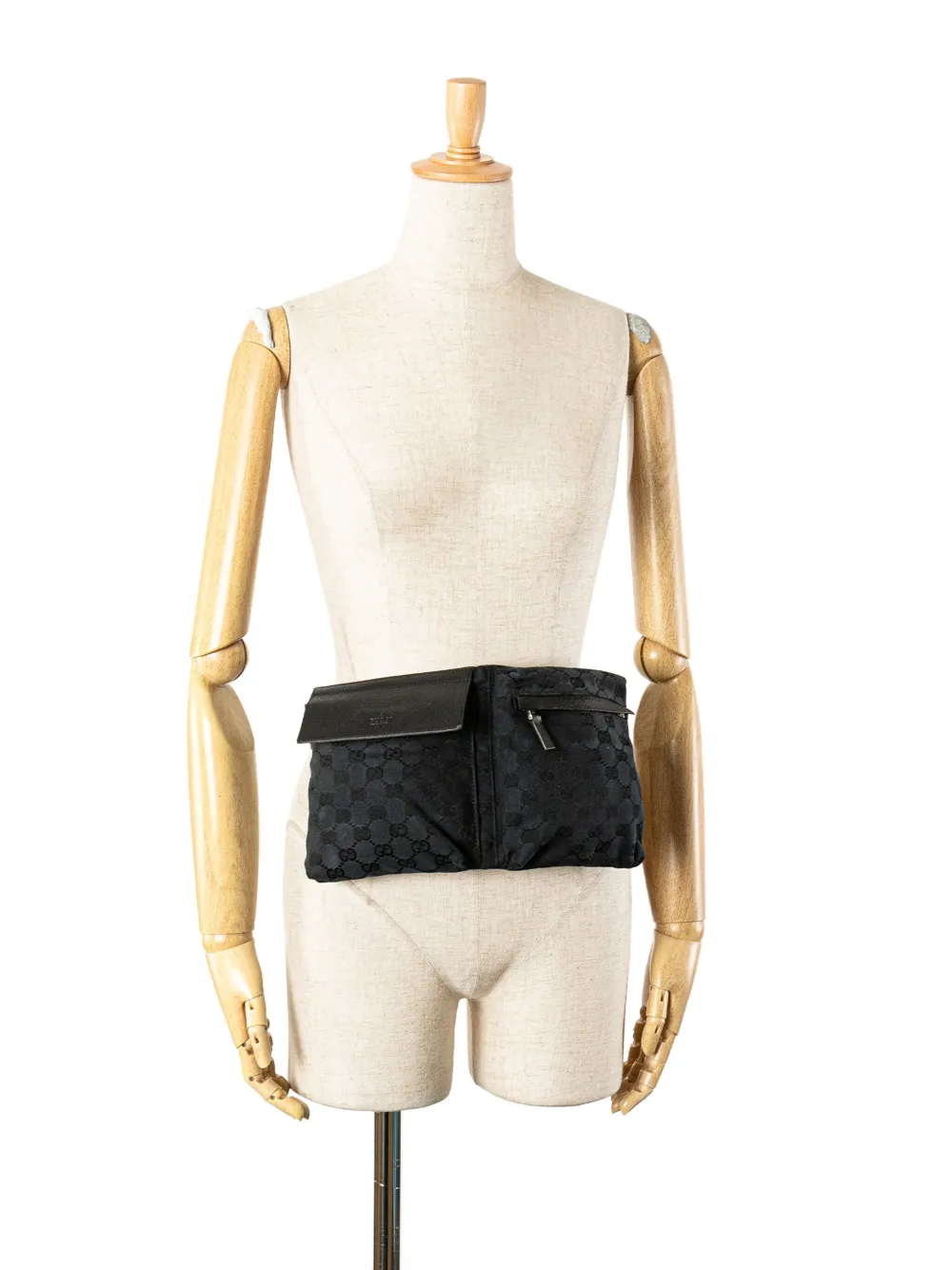 Gucci Pre-Owned 2000-2015 GG Canvas Double Pocket belt bag | Pre-Owned | Image 2