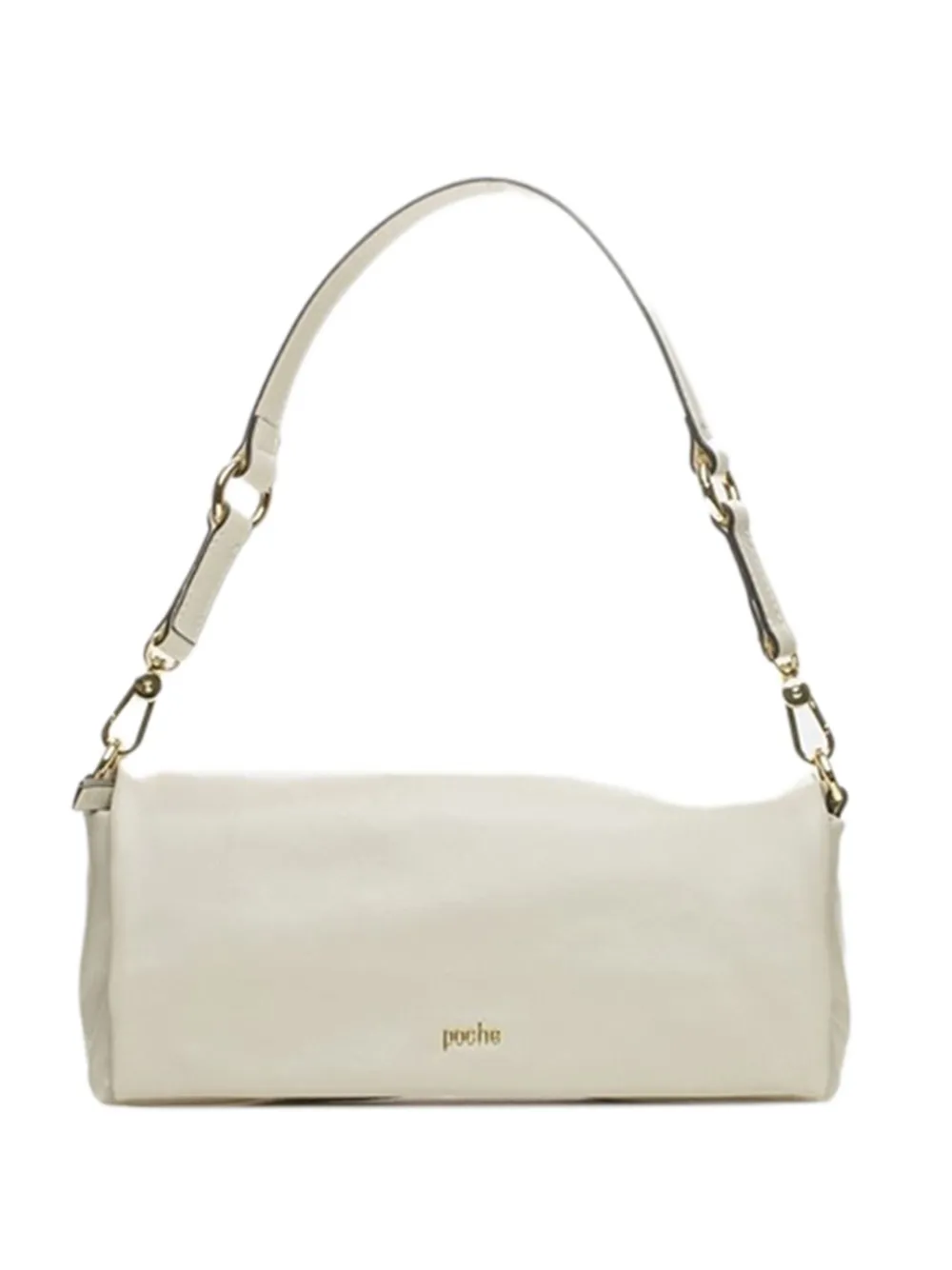 Poche Paris Torba Leather Tote Bag In White