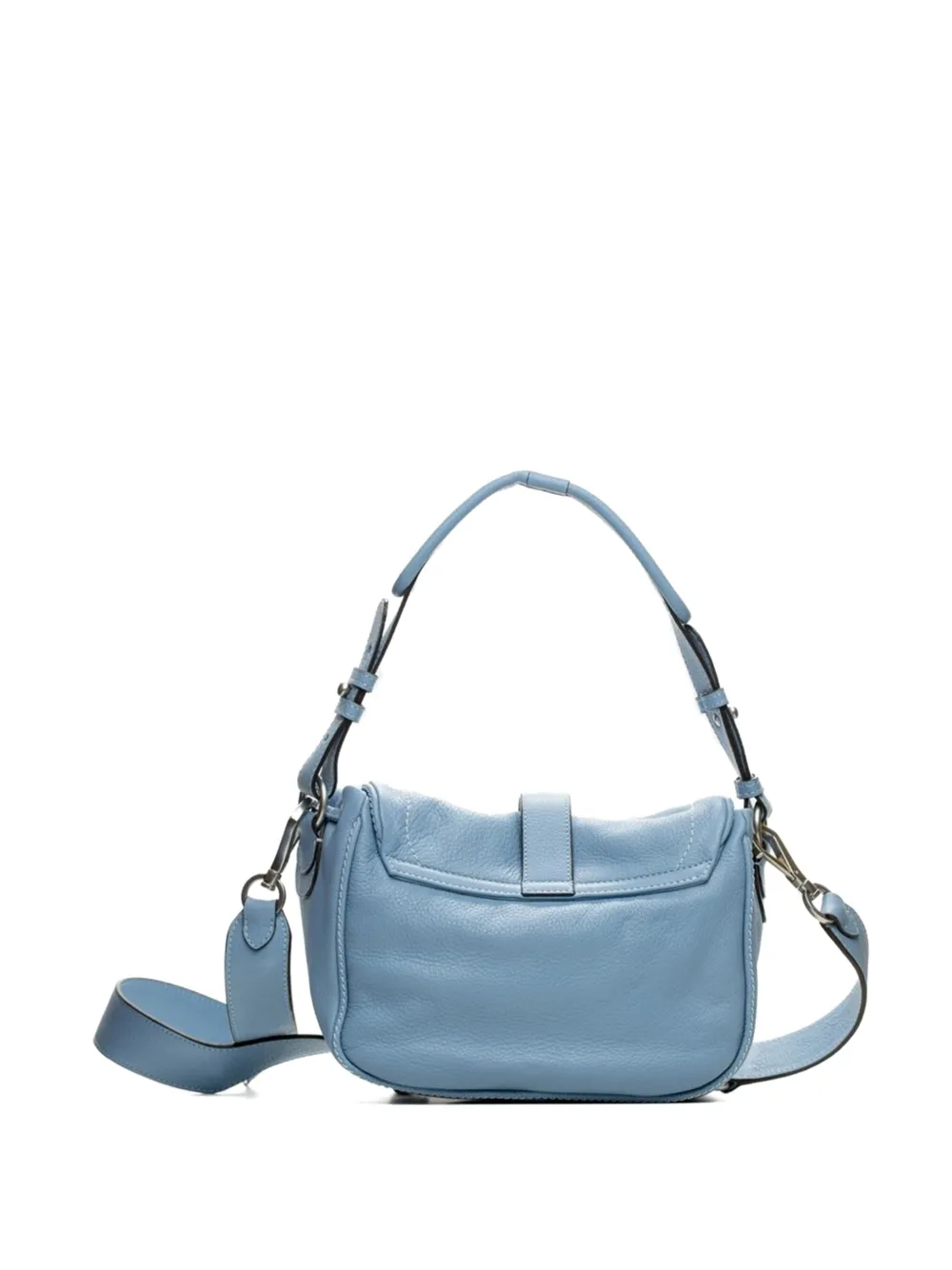 Poche Paris Schoudertas met omslag en gesp - Blauw