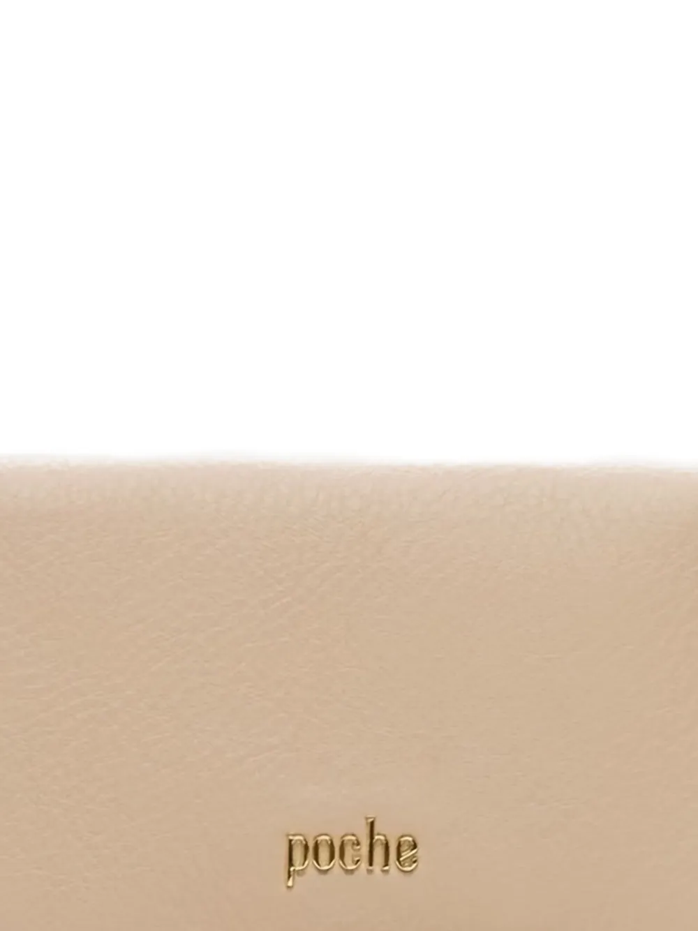Poche Paris Portemonnee met logoplakkaat - Beige