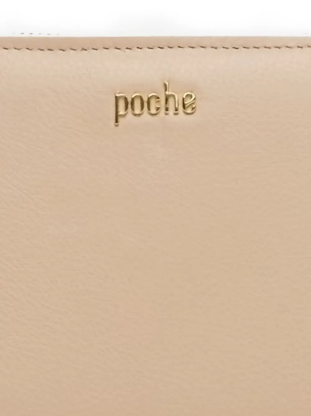 Poche Paris Leren portemonnee - Beige