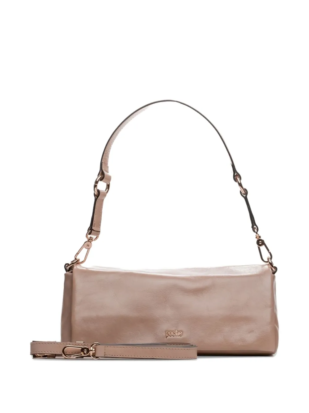 Poche Paris logo-plaque tote bag - Roze