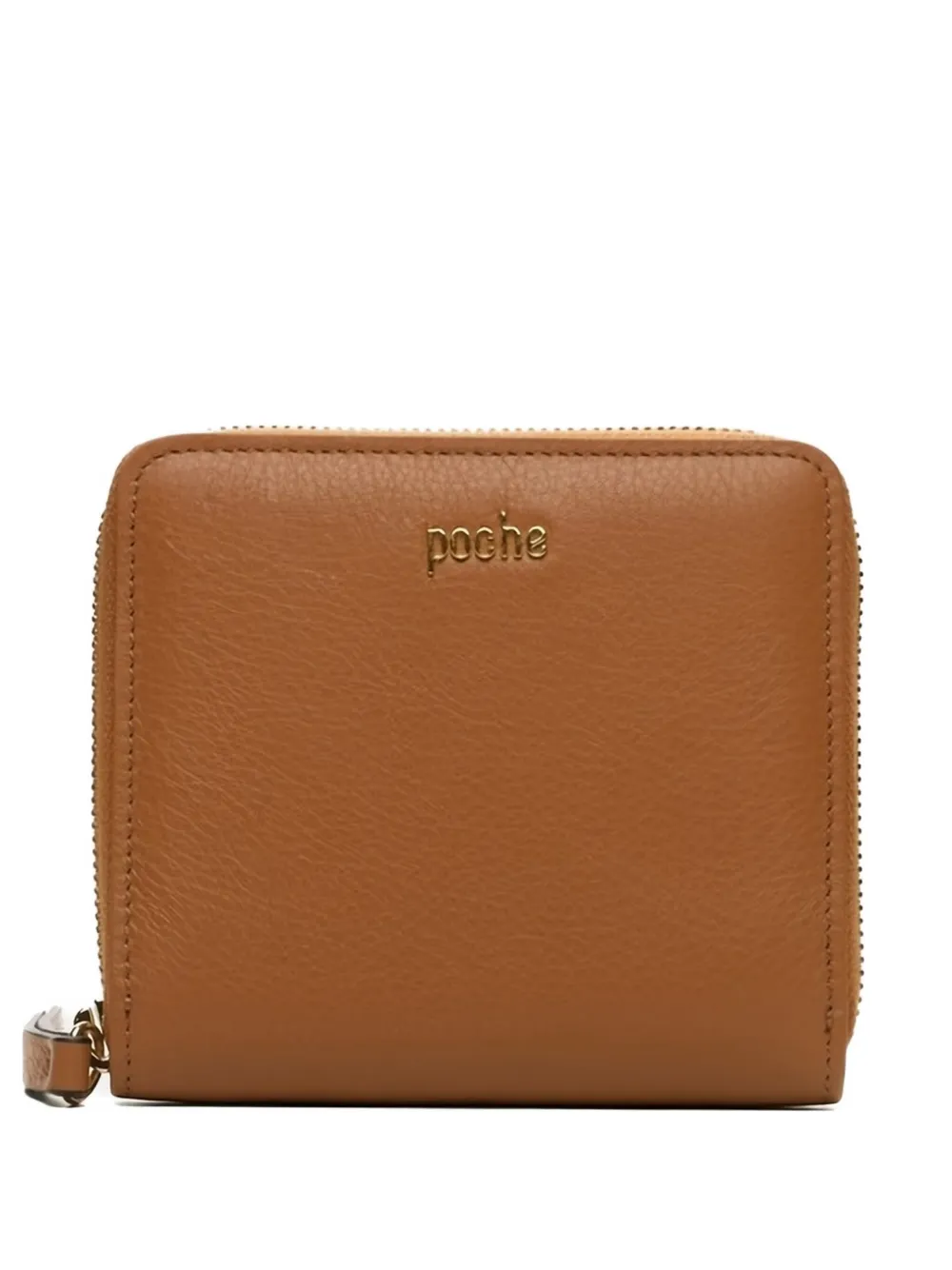 Poche Paris Zip-around Leather Wallet In Brown