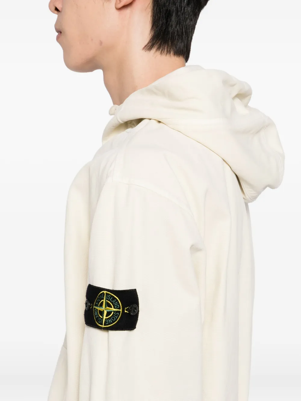 Stone Island Katoenen hoodie Beige