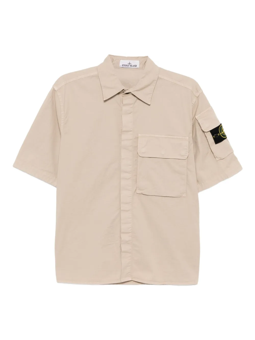 Stone Island Supima overhemd Bruin