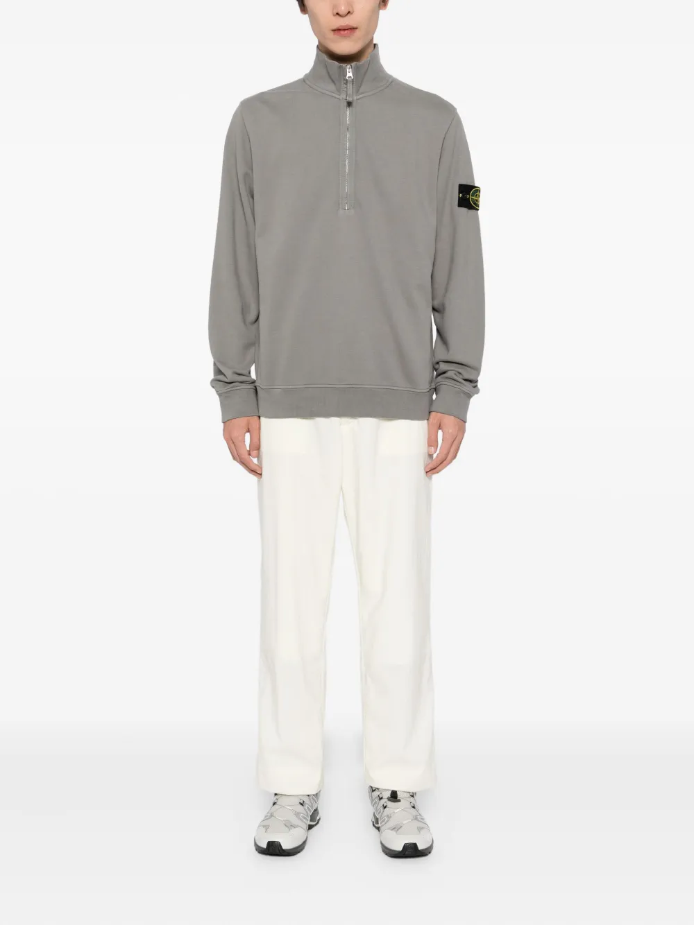 Stone Island Katoenen sweater Grijs