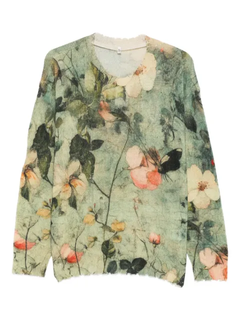 R13 floral-print jumper