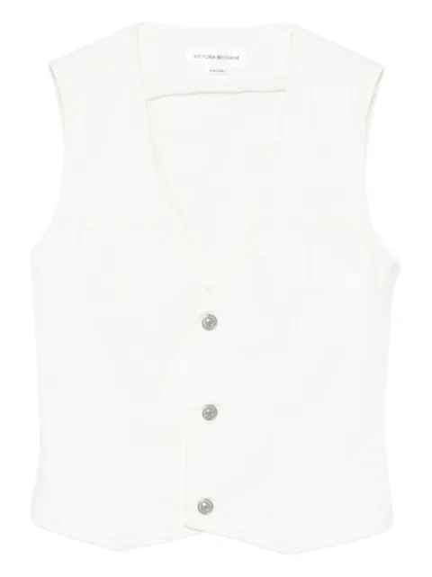 Victoria Beckham button-fastening sleeveless vest