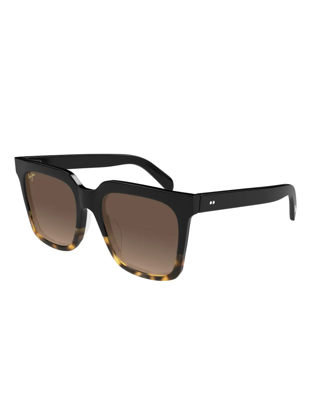 Maui Jim Zonnebril met vierkant montuur Zwart