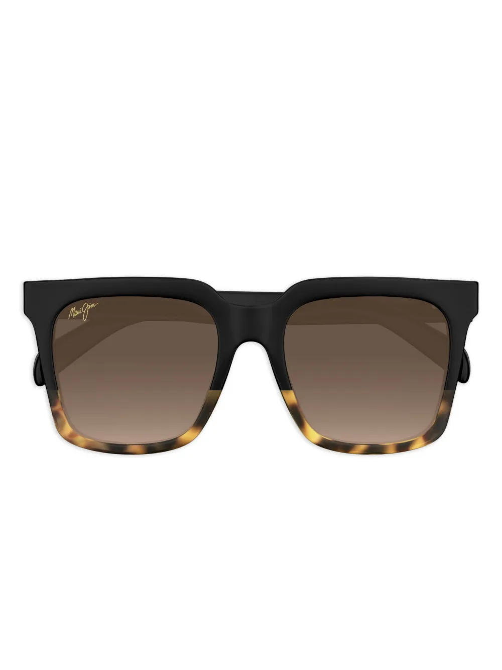 Maui Jim Zonnebril met vierkant montuur Zwart