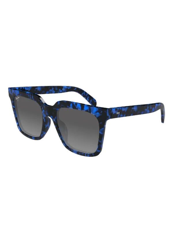 Maui Jim Rooftops Tortoiseshell Square Sunglasses | Blue