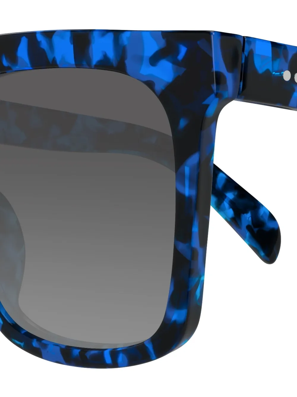 Maui Jim Rooftops zonnebril met vierkant montuur en schildpadschild-design Blauw