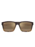 Maui Jim The Flats tortoiseshell square sunglasses - Brown