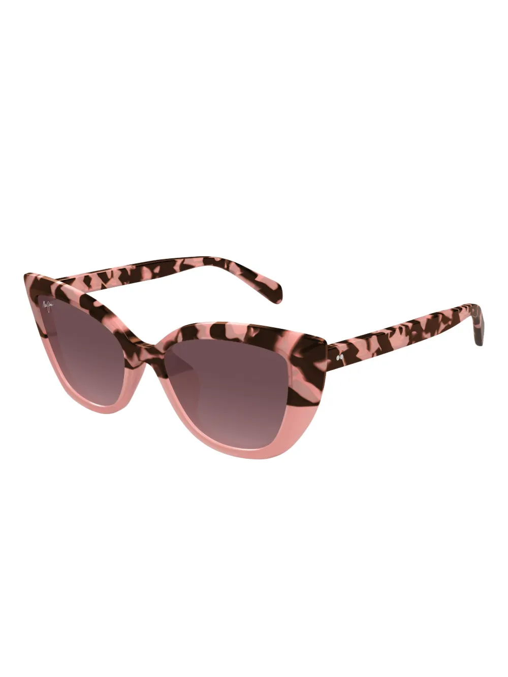 Maui Jim Blossom zonnebril met cat-eye montuur en schildpadschild-design Roze