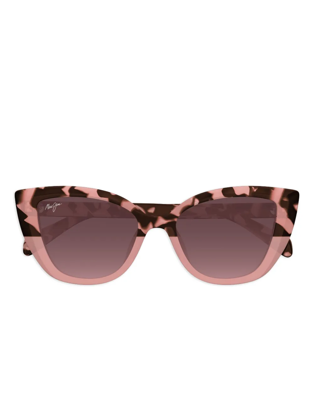 Maui Jim Blossom zonnebril met cat-eye montuur en schildpadschild-design Roze