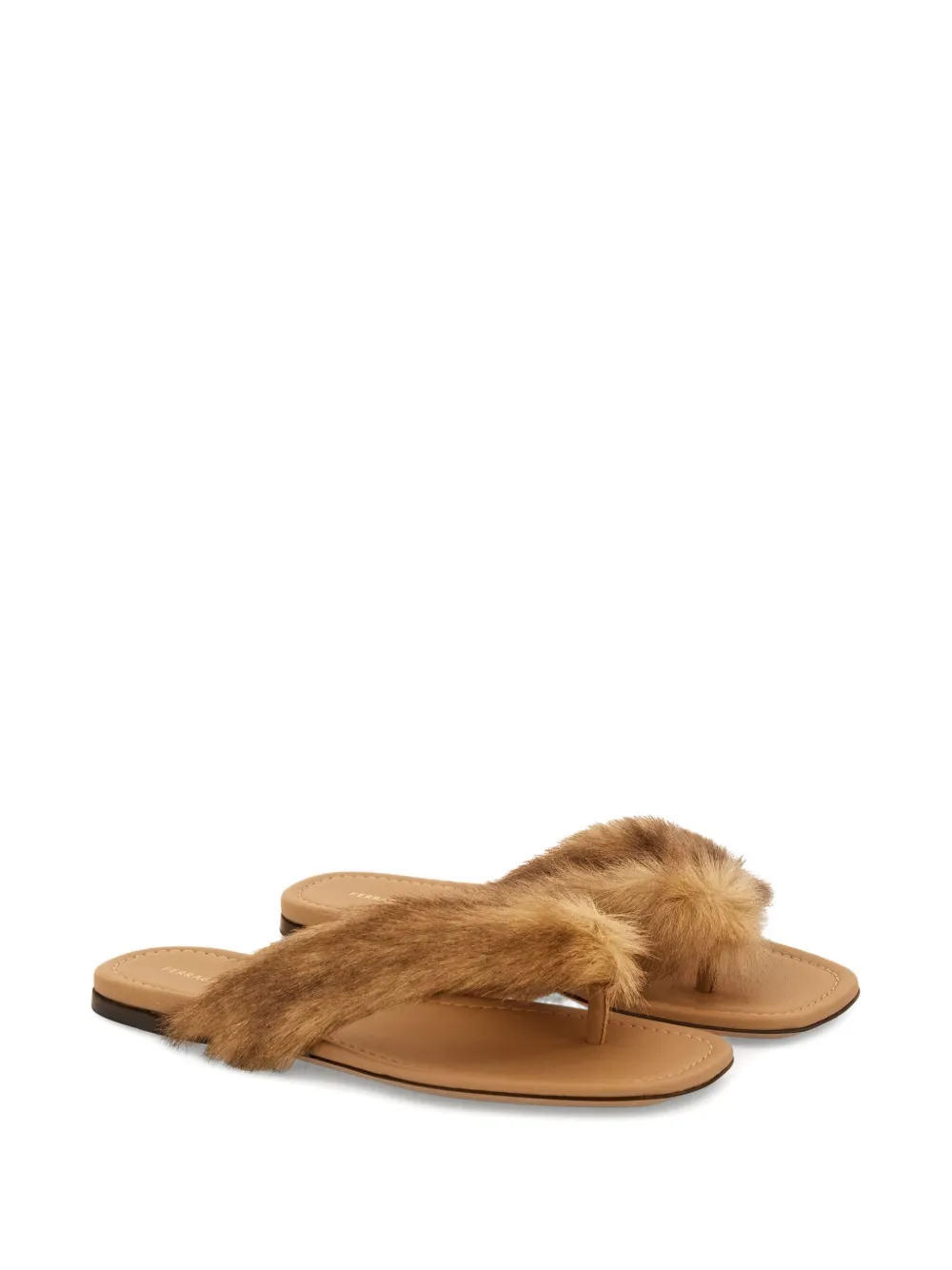 Ferragamo fur-detail thong sandals | Flat Sandals | Image 2