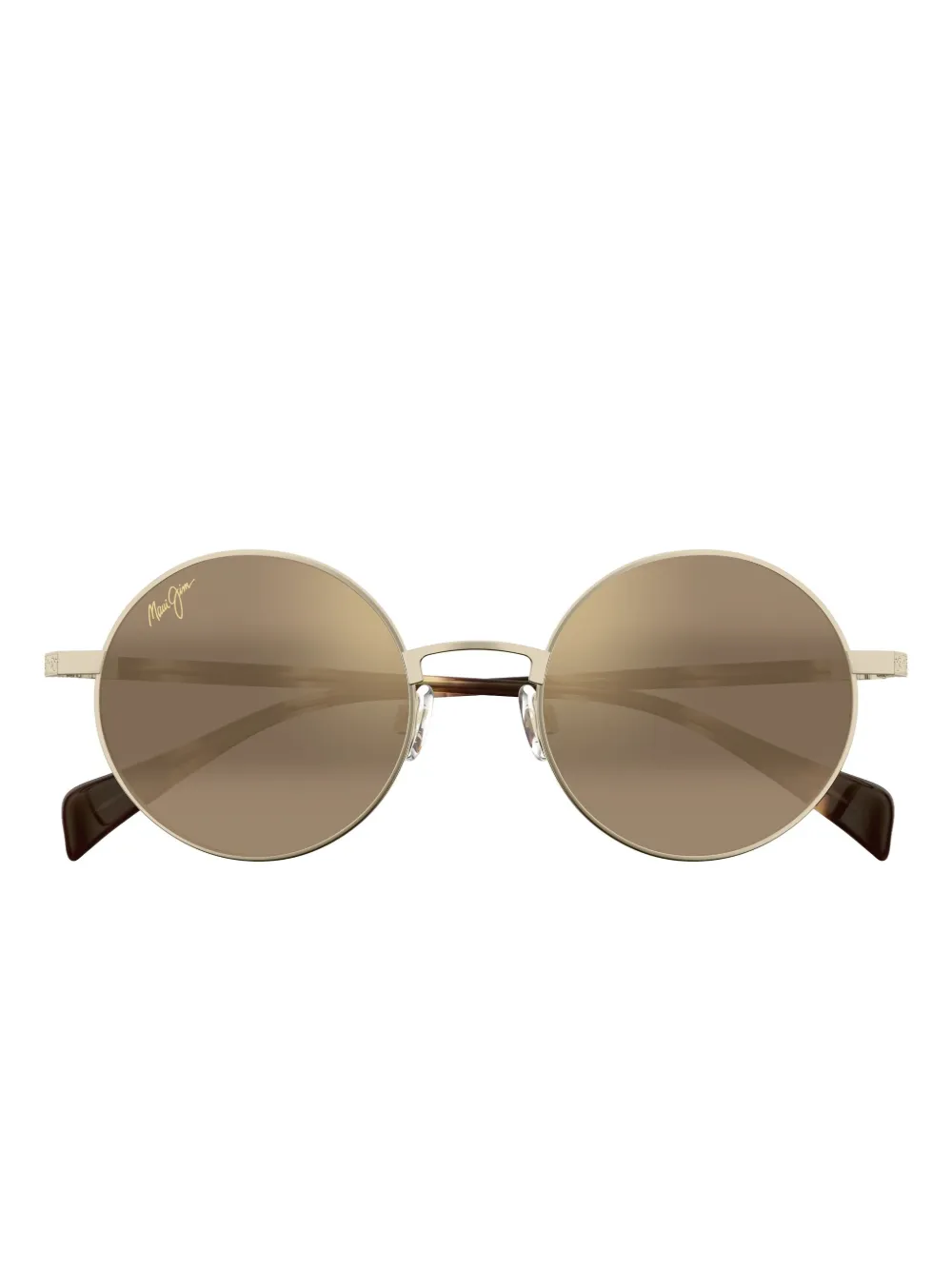 Maui Jim Mokupuni Round Sunglasses In Brown