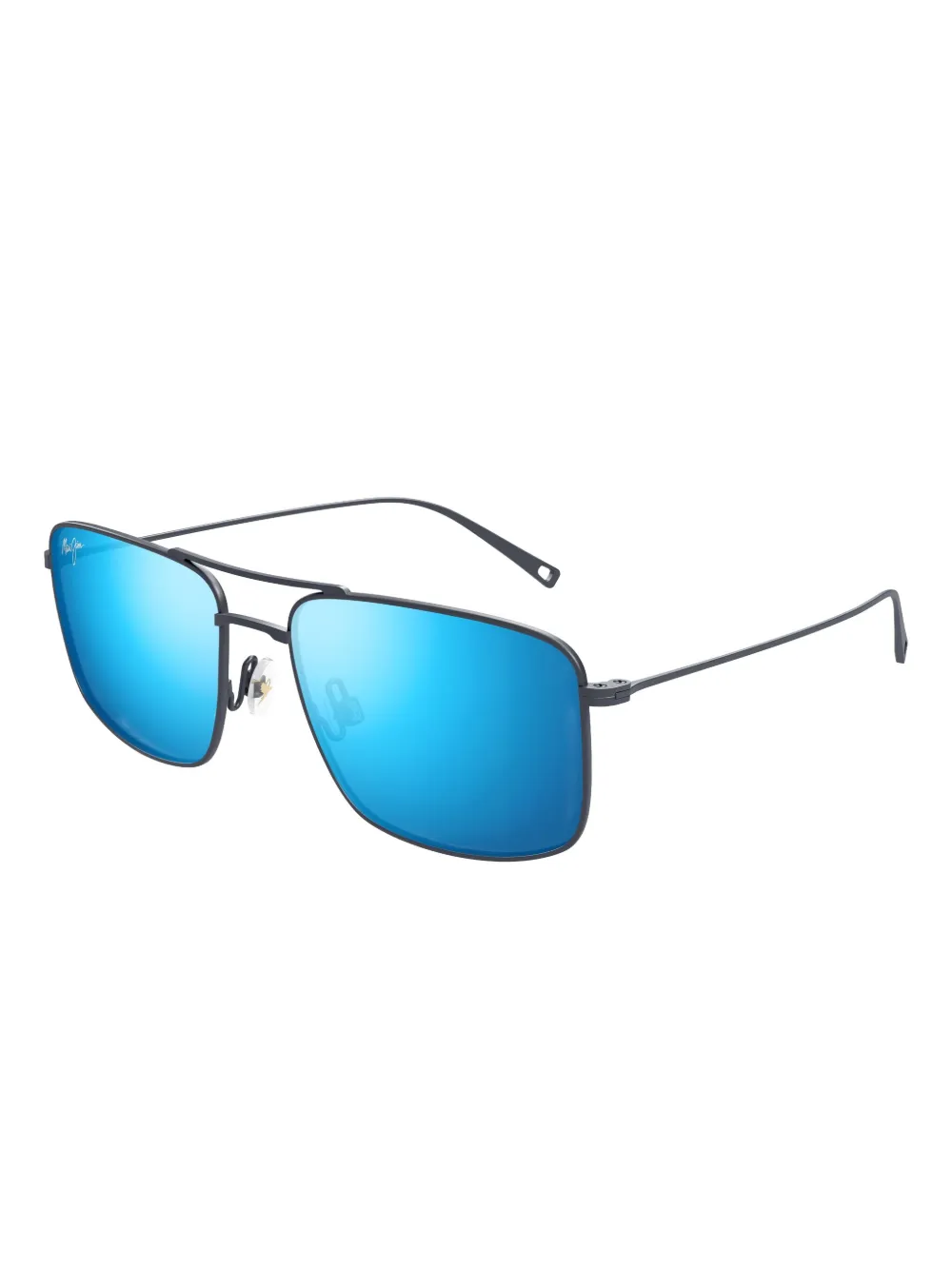 Maui Jim Aeko zonnebril met vierkanten montuur Zwart