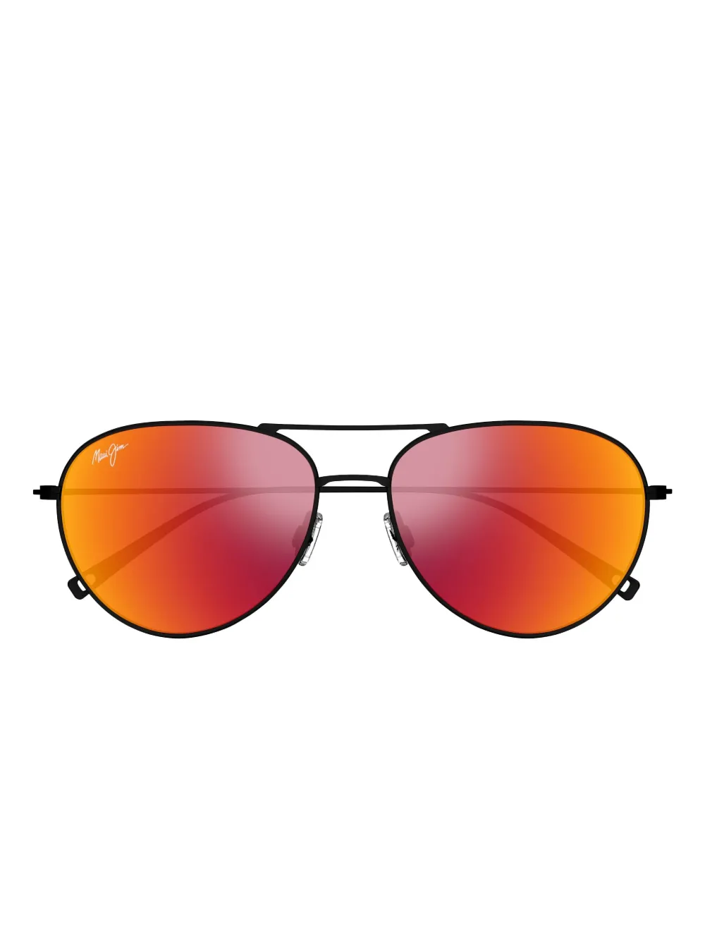 Maui Jim Walaka Pilot-frame Sunglasses In Orange