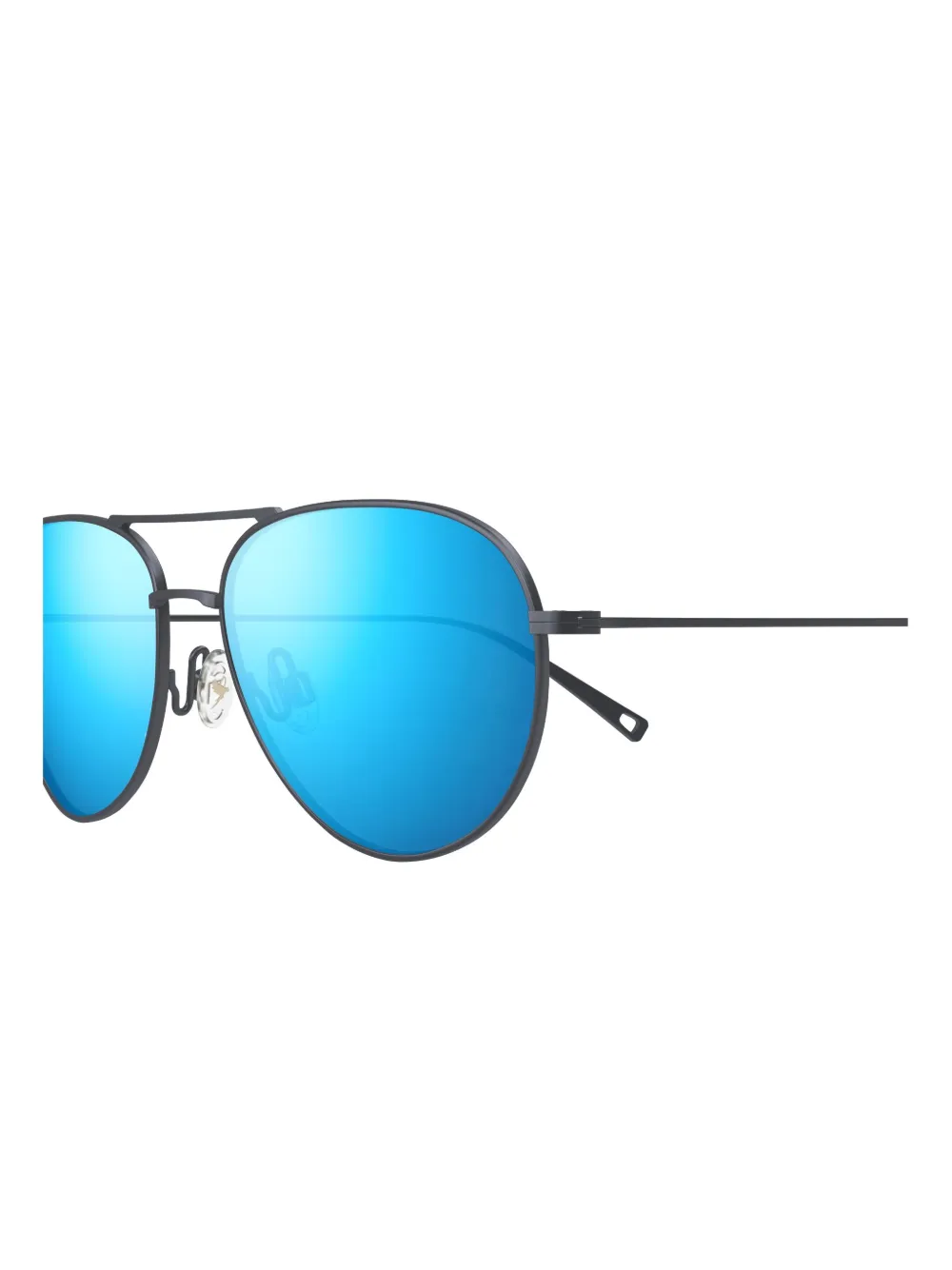 Maui Jim Walaka zonnebril met mat titanium montuur Zwart