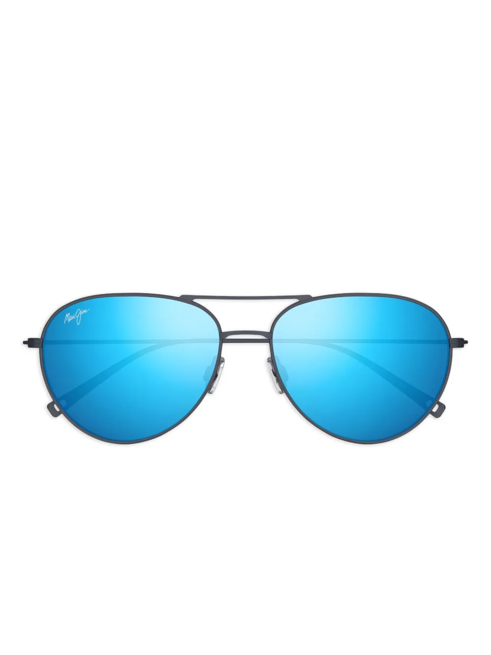Maui Jim Walaka matte titanium-frame sunglasses | Black | Image 1