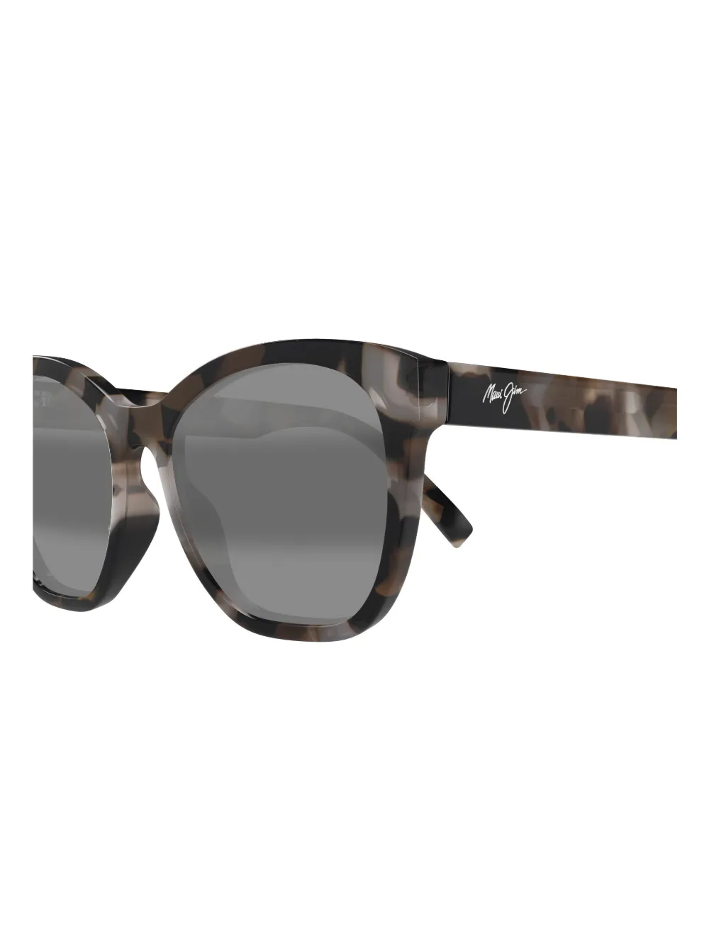 Maui Jim MJ0878S zonnebril met schildpadschild design Zwart