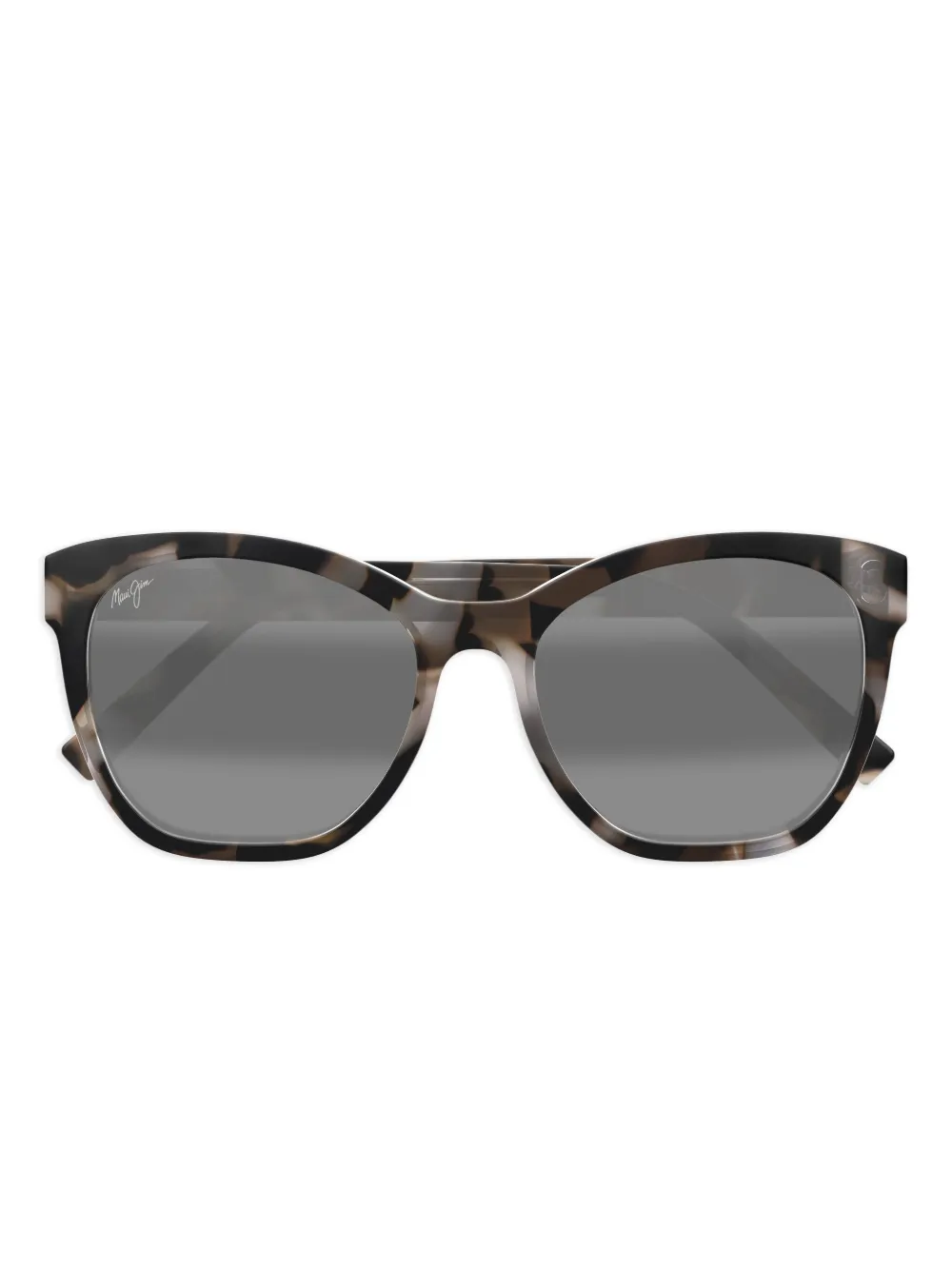 Maui Jim MJ0878S zonnebril met schildpadschild design Zwart