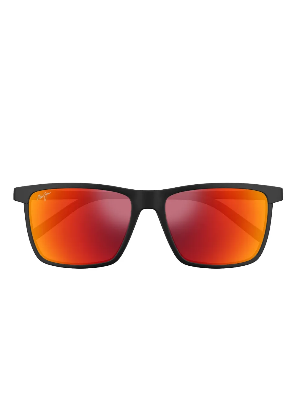 Maui Jim One Way Square-frame Sunglasses In Red