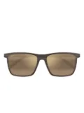 Maui Jim One Way wood-effect square sunglasses - Brown