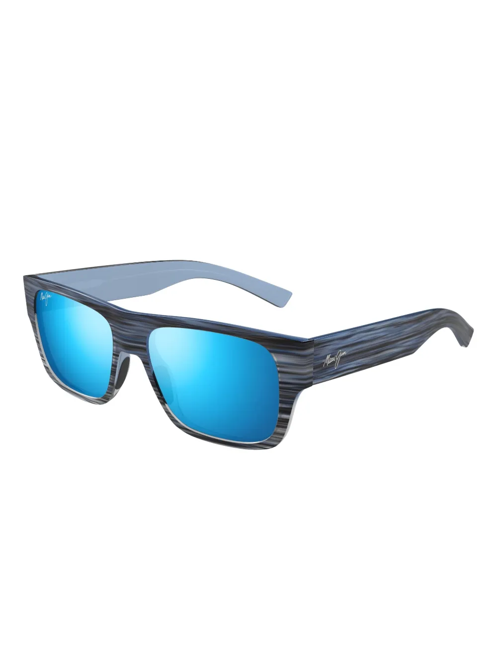 Maui Jim Keahi wood-grain square sunglasses | Women | Image 2