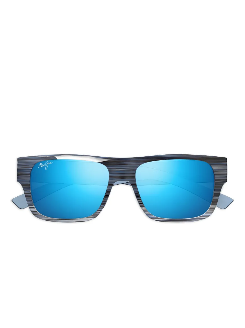 Maui Jim Keahi wood-grain square sunglasses | Black | Image 1