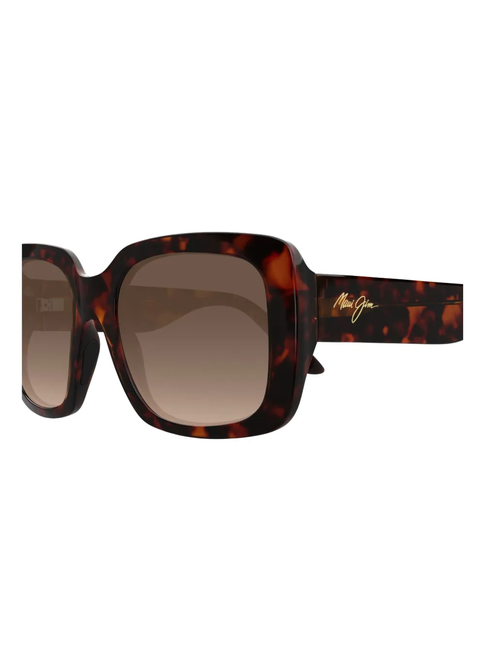 Maui Jim Zonnebril met vierkant montuur Bruin