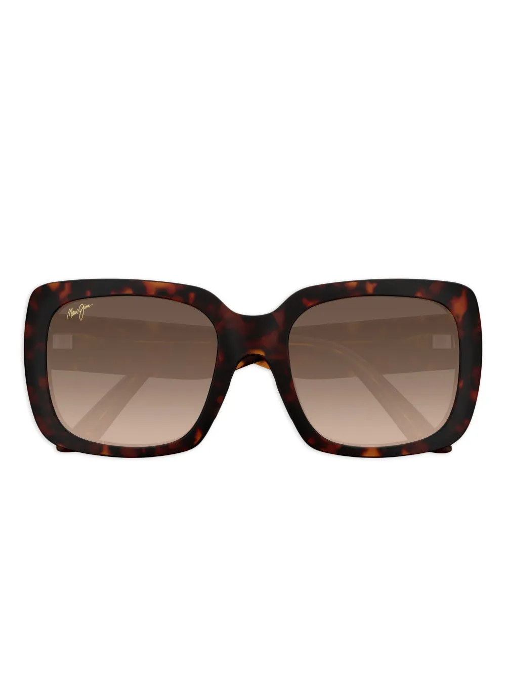 Maui Jim Zonnebril met vierkant montuur Bruin