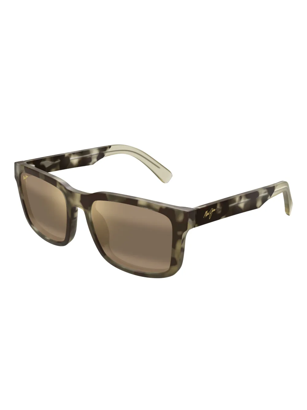 Maui Jim Zonnebril met vierkant montuur Groen