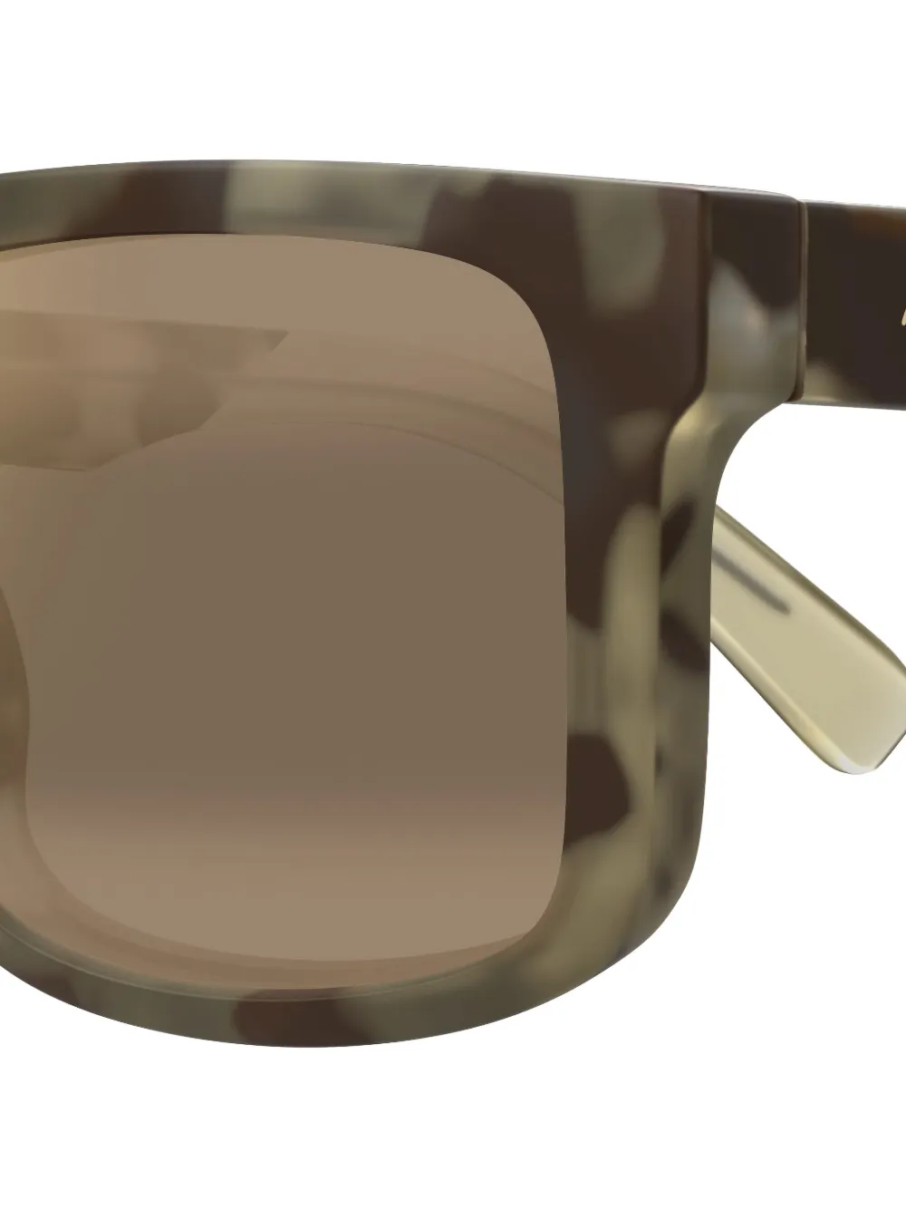 Maui Jim Zonnebril met vierkant montuur Groen