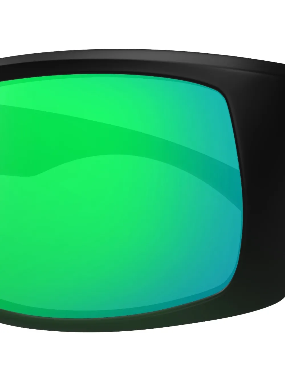 Maui Jim Zonnebril met rechthoekig montuur Zwart