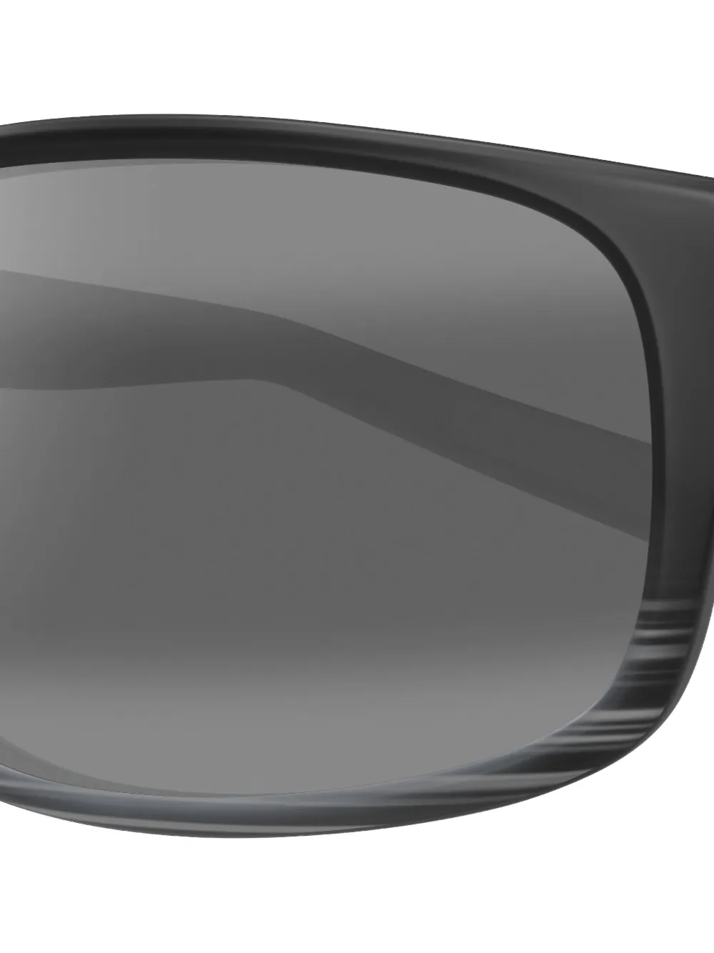Maui Jim Kaiwi striped rectangle sunglasses Zwart