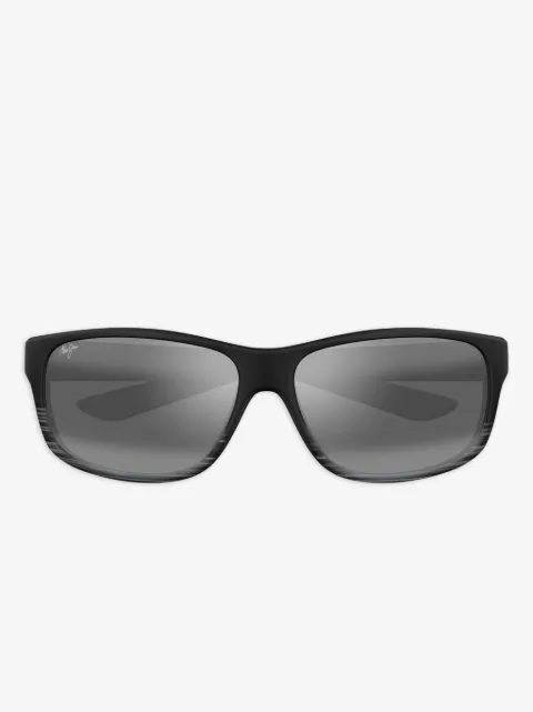 Maui Jim Kaiwi striped rectangle sunglasses