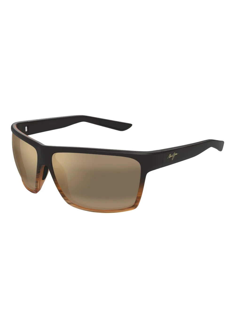 Maui Jim Alenuiha zonnebril met vierkant montuur Bruin