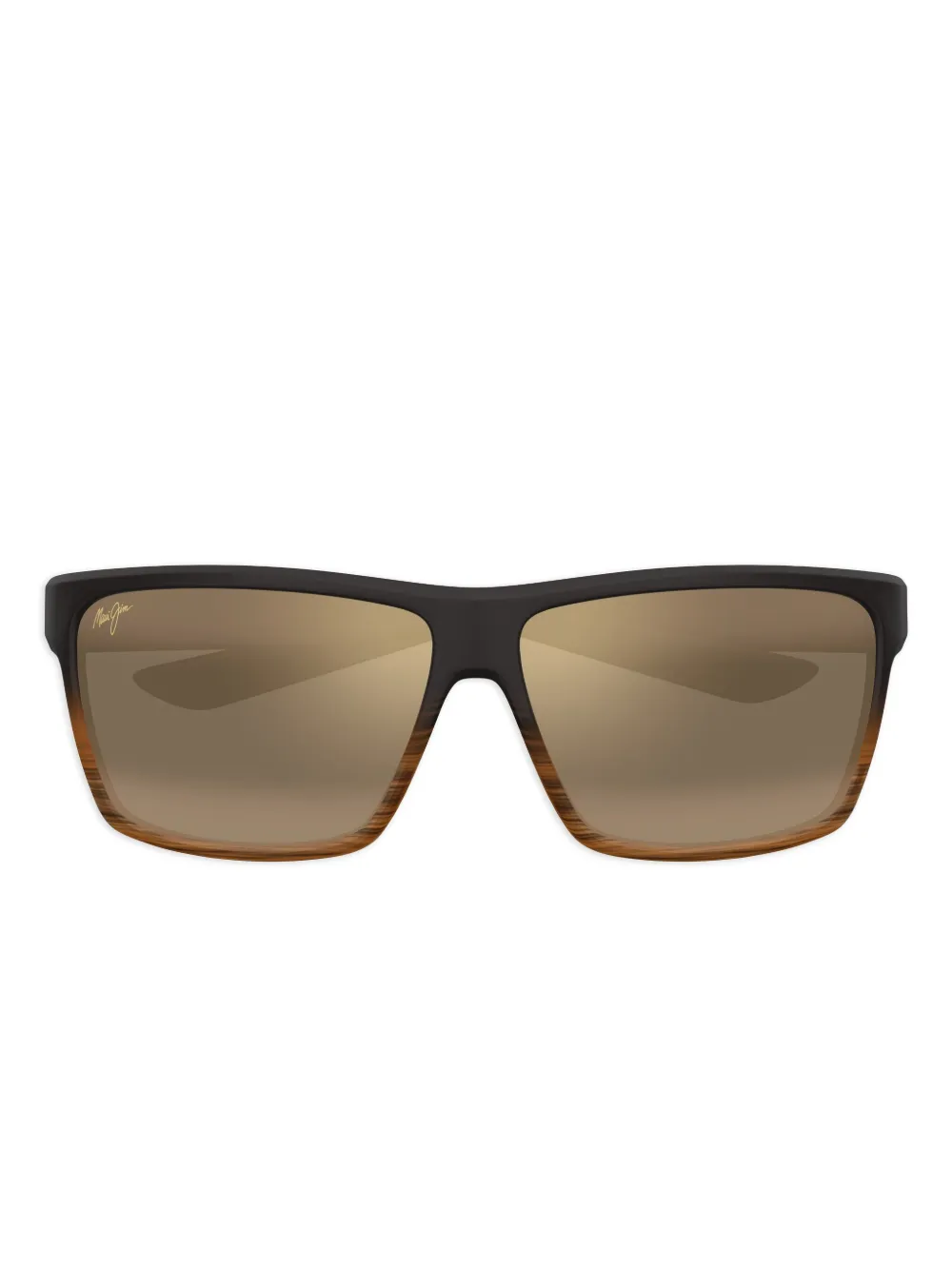 Maui Jim Alenuiha zonnebril met vierkant montuur Bruin