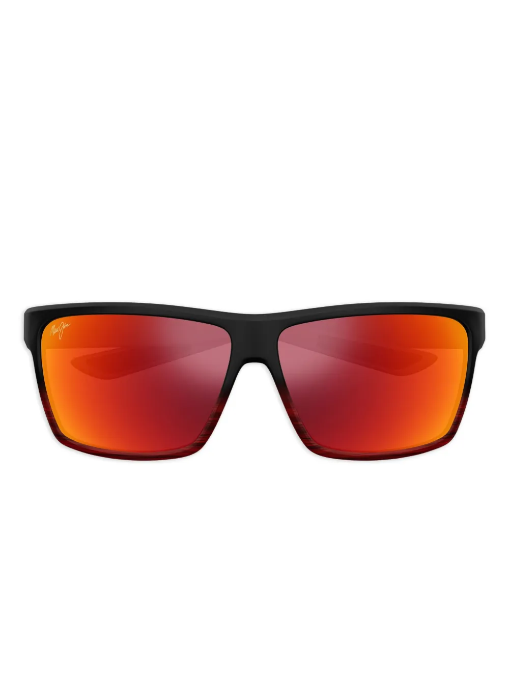 Maui Jim Alenuiha zonnebril met rode glazen en matte afwerking Zwart