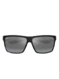 Maui Jim Alenuihaha striped square sunglasses - Black