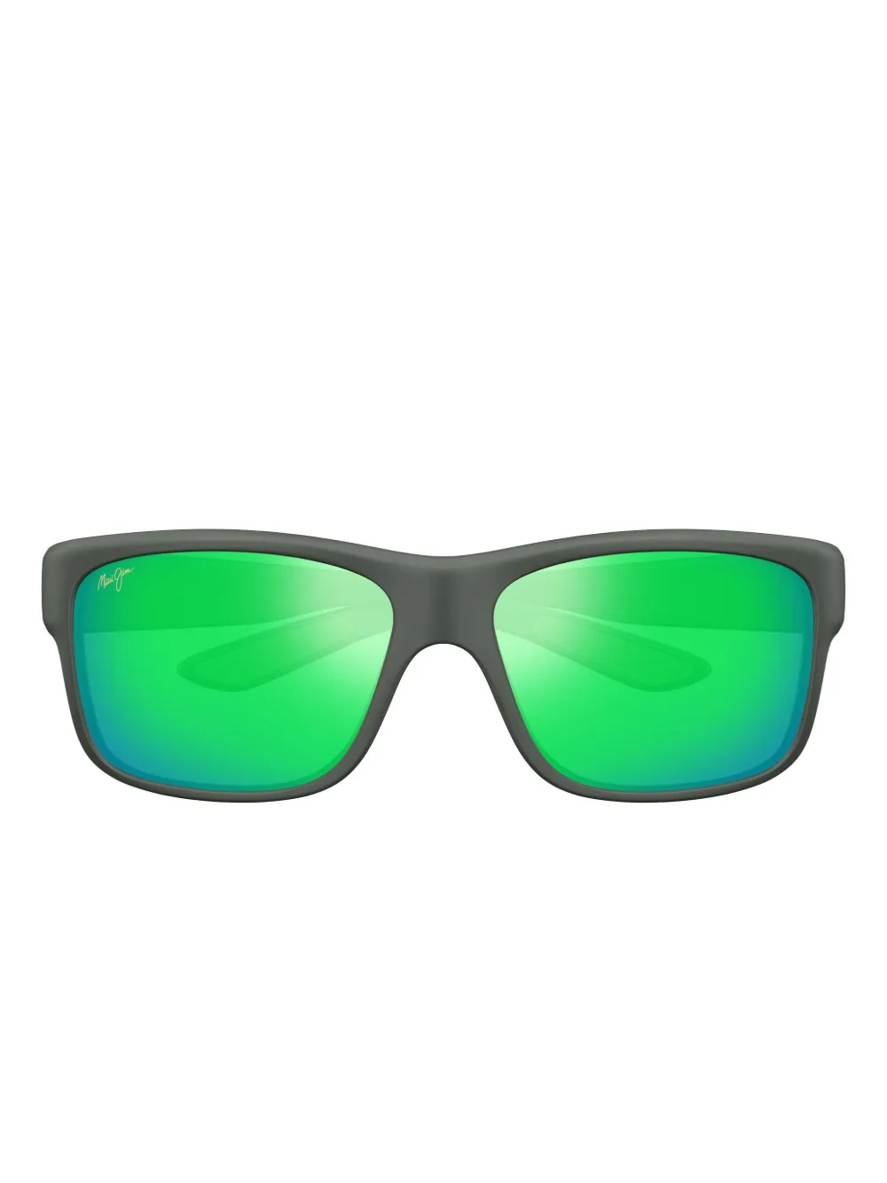 Maui Jim Southern Cross Green-lens Rectangle Sunglasses In Green