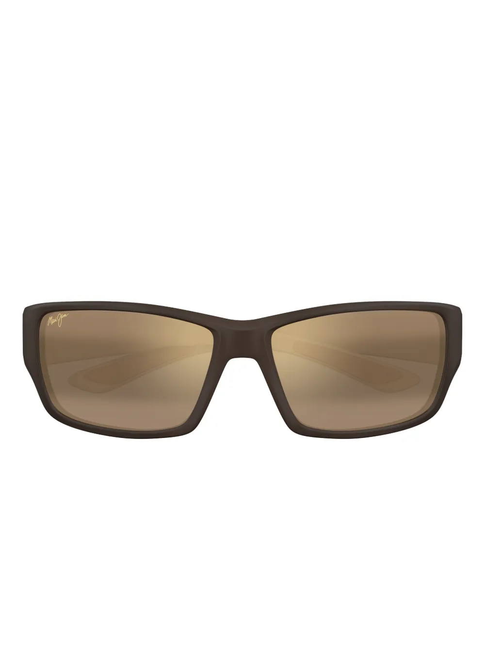 Maui Jim Local Kine Rectangle-frame Sunglasses In Brown