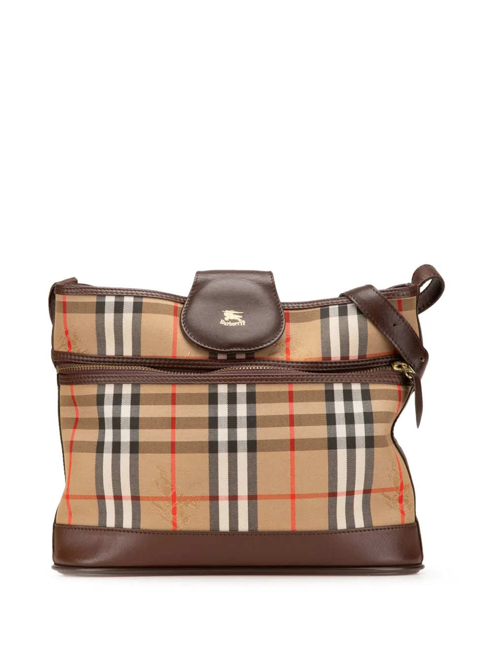 Burberry Pre-Owned 20th Century Haymarket Check Canvas shoulder bag | Brown | Image 1