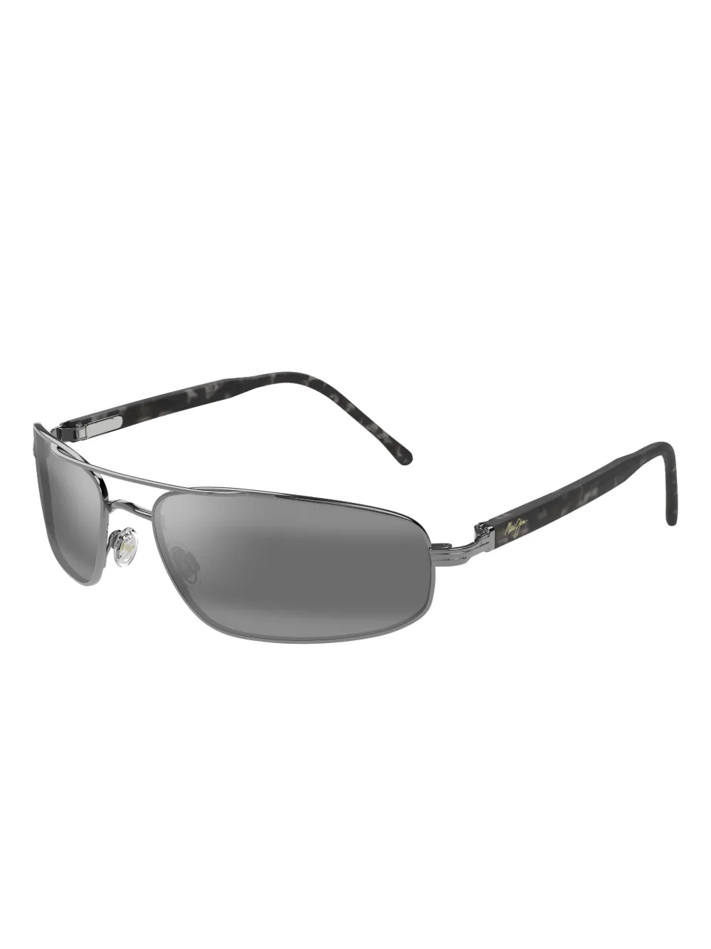 Maui Jim Zonnebril met rechthoekig montuur Grijs