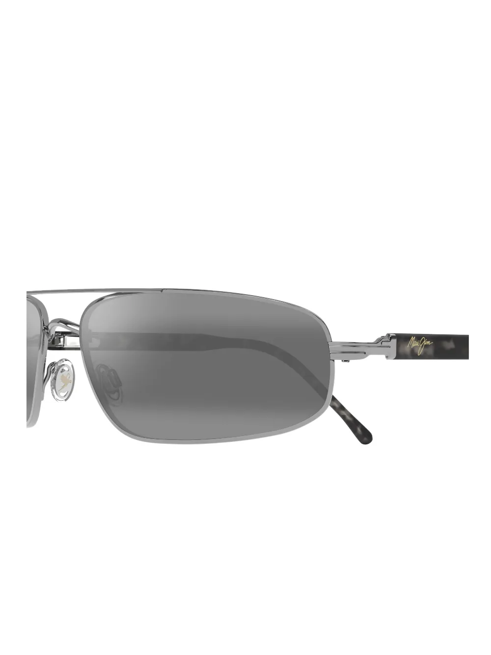 Maui Jim Zonnebril met rechthoekig montuur Grijs